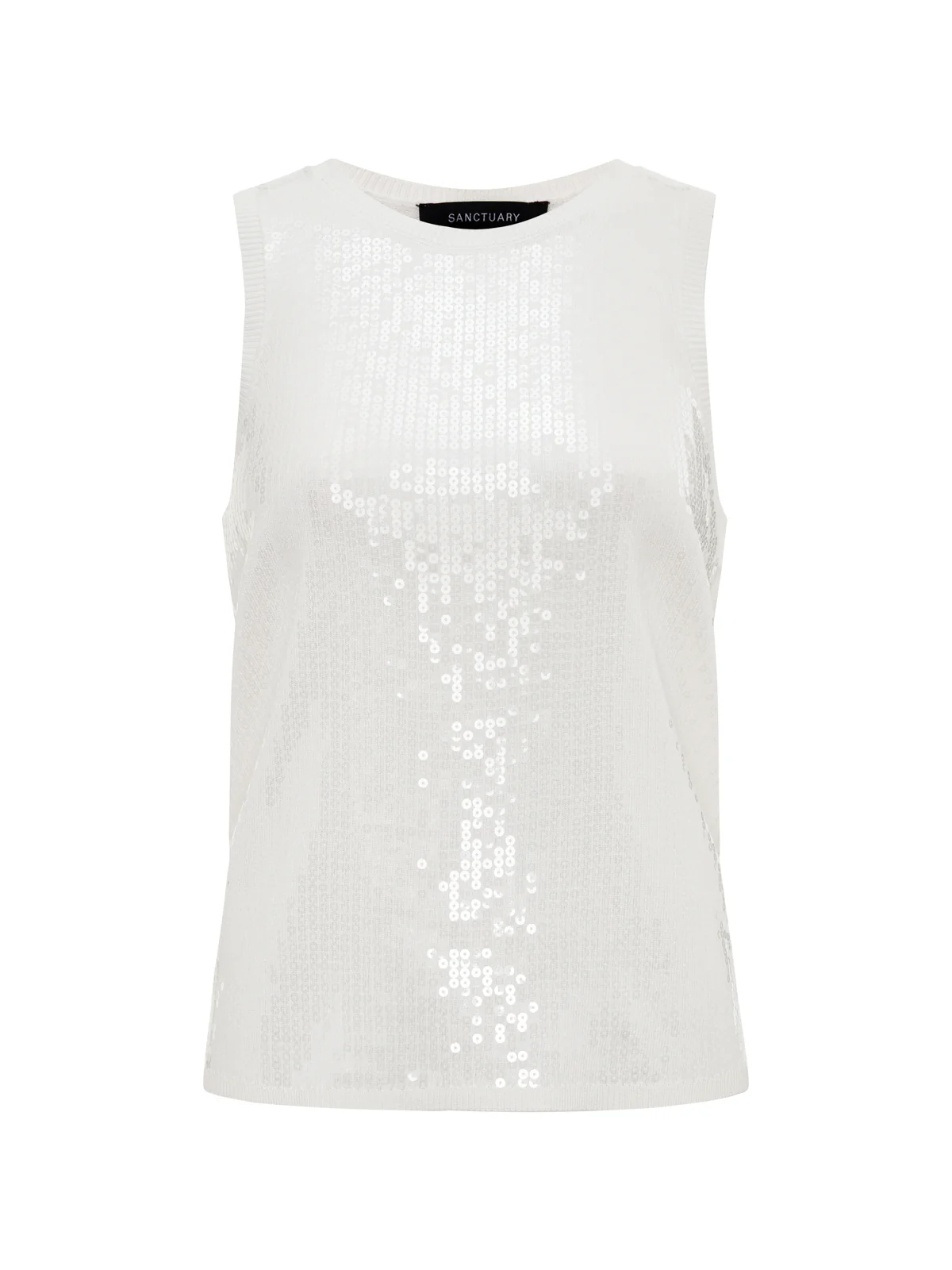 Summer Shine Sequin Shell White - Image 6