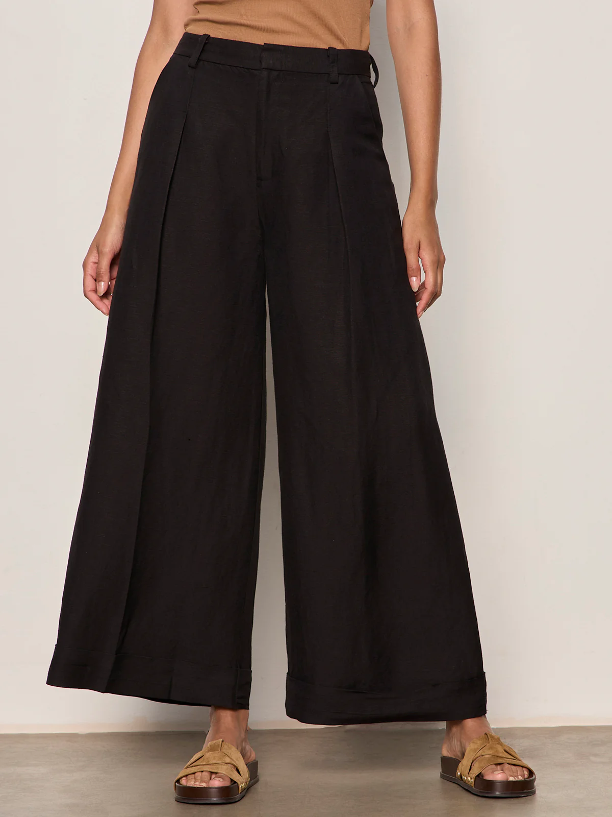 Terrace Linen Pant Black - Image 2