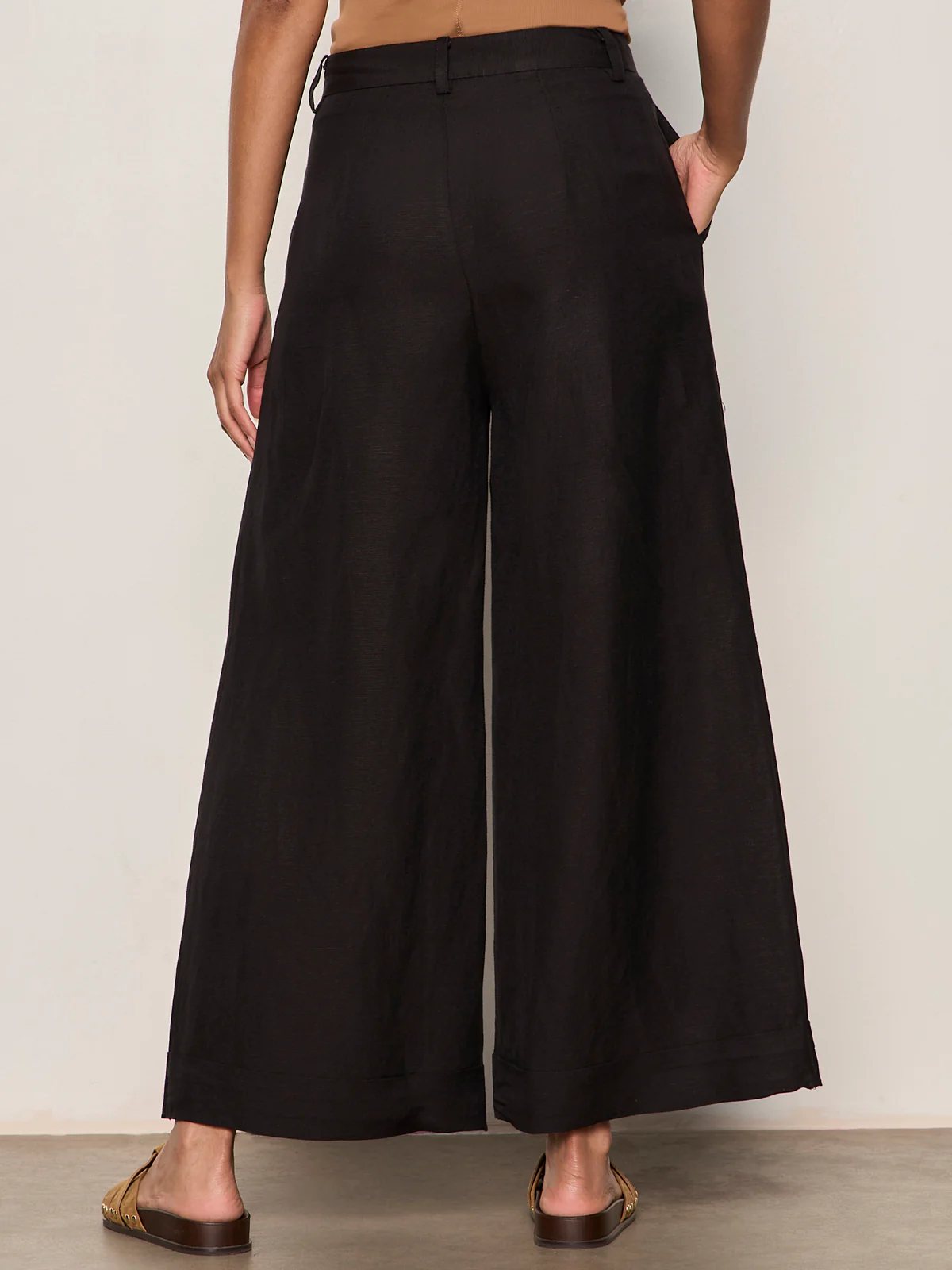 Terrace Linen Pant Black - Image 3