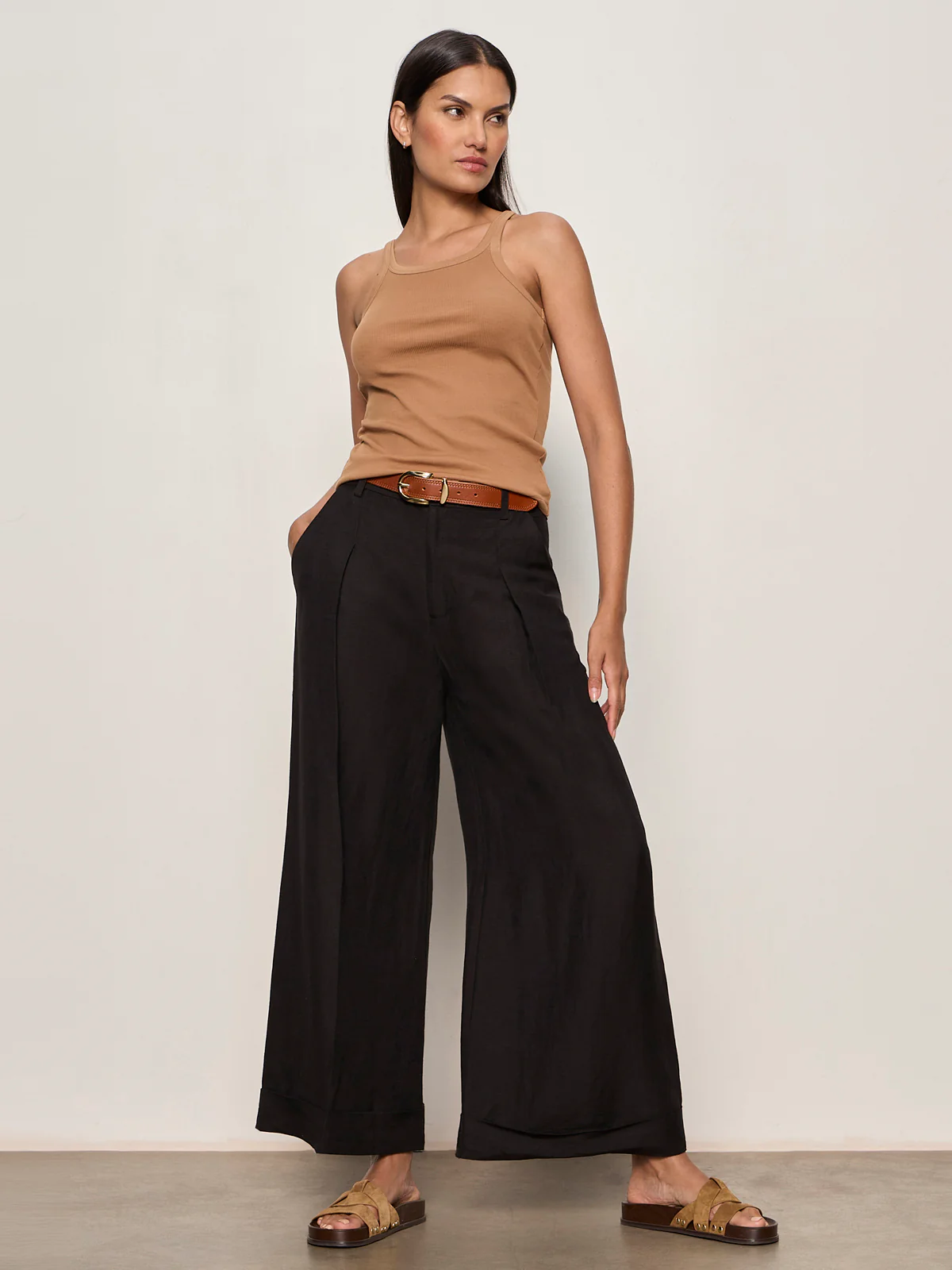 Terrace Linen Pant Black - Image 5