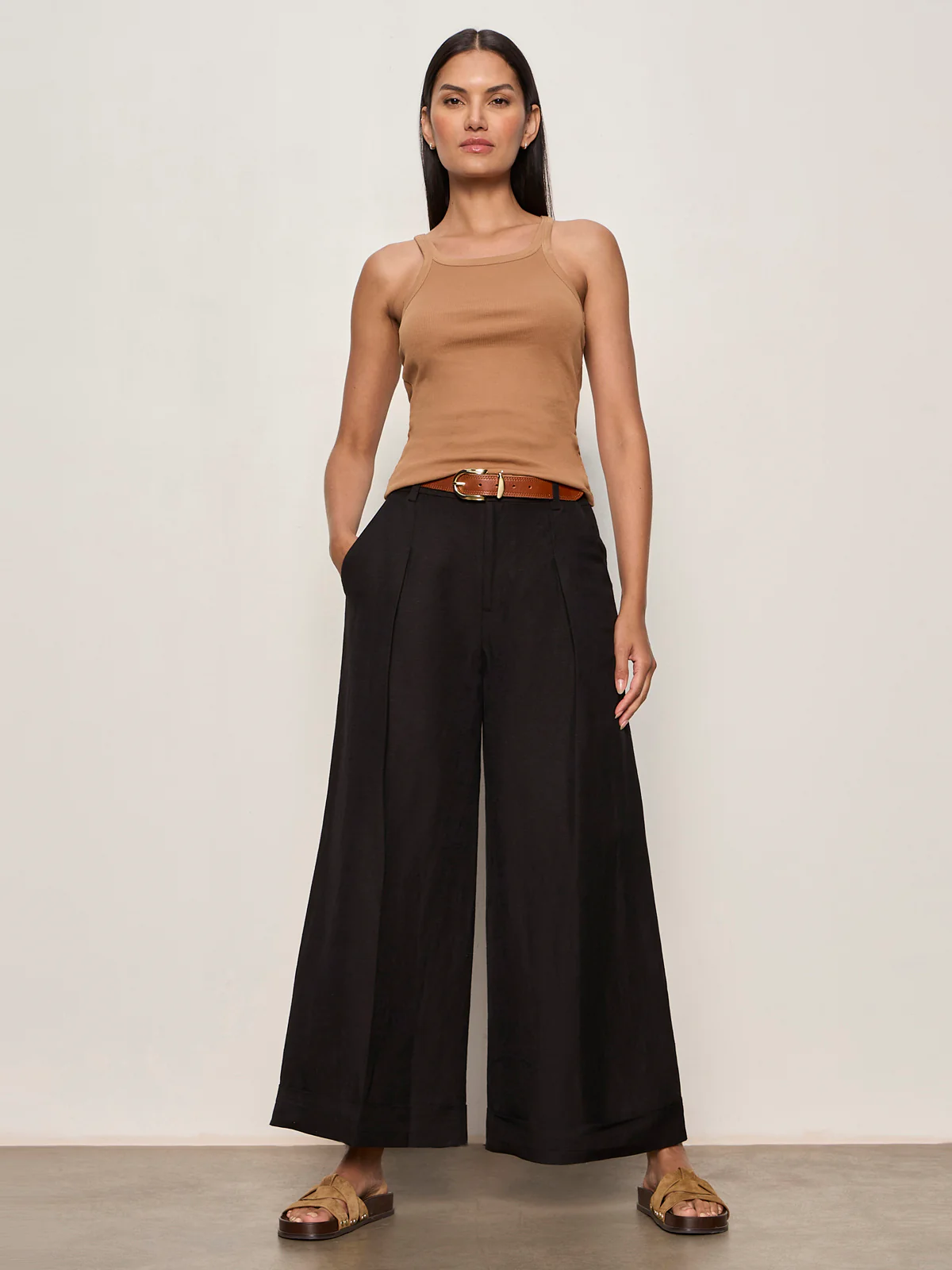 Terrace Linen Pant Black - Image 6