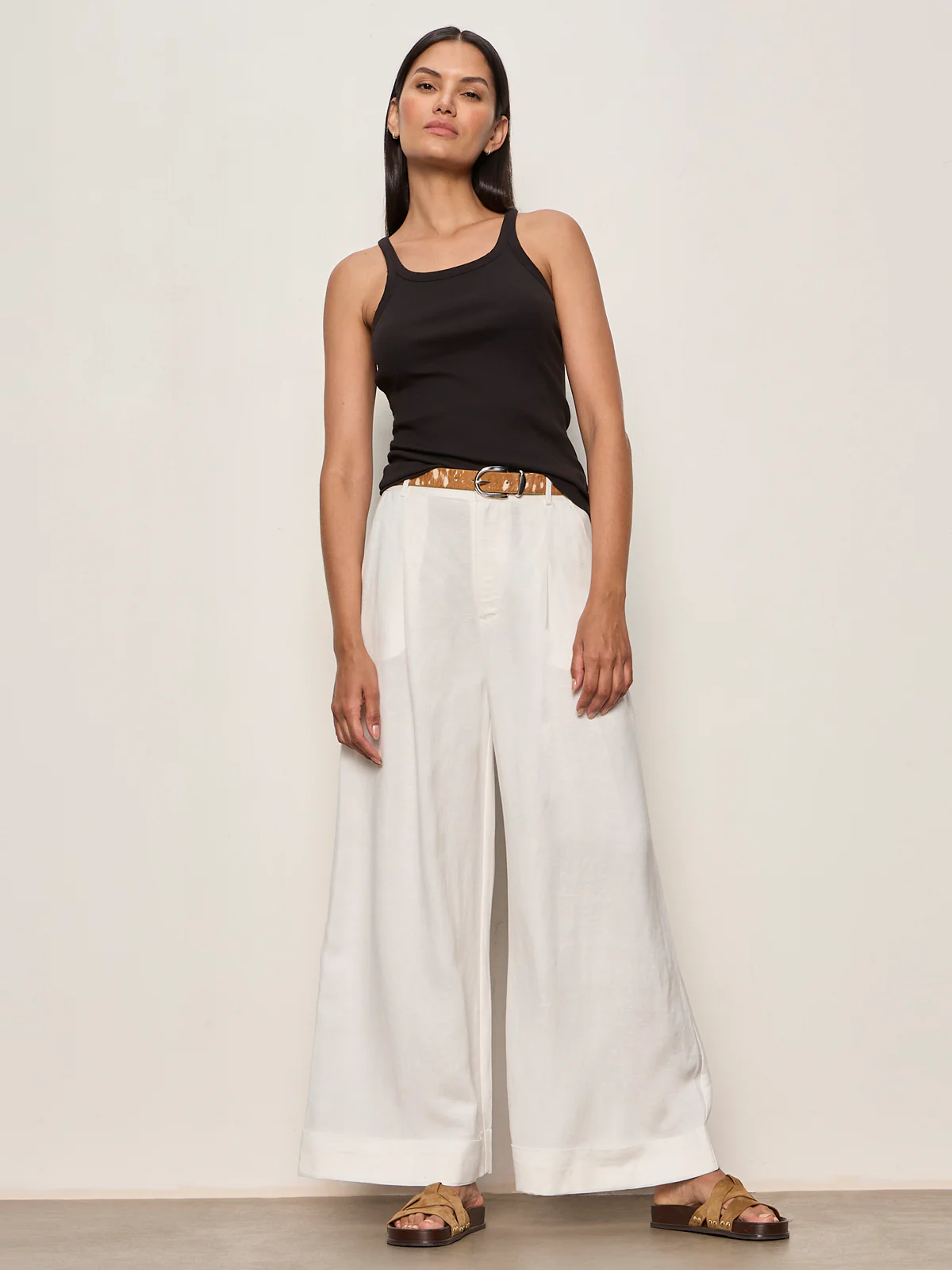 Terrace Linen Pant Chalk - Image 5