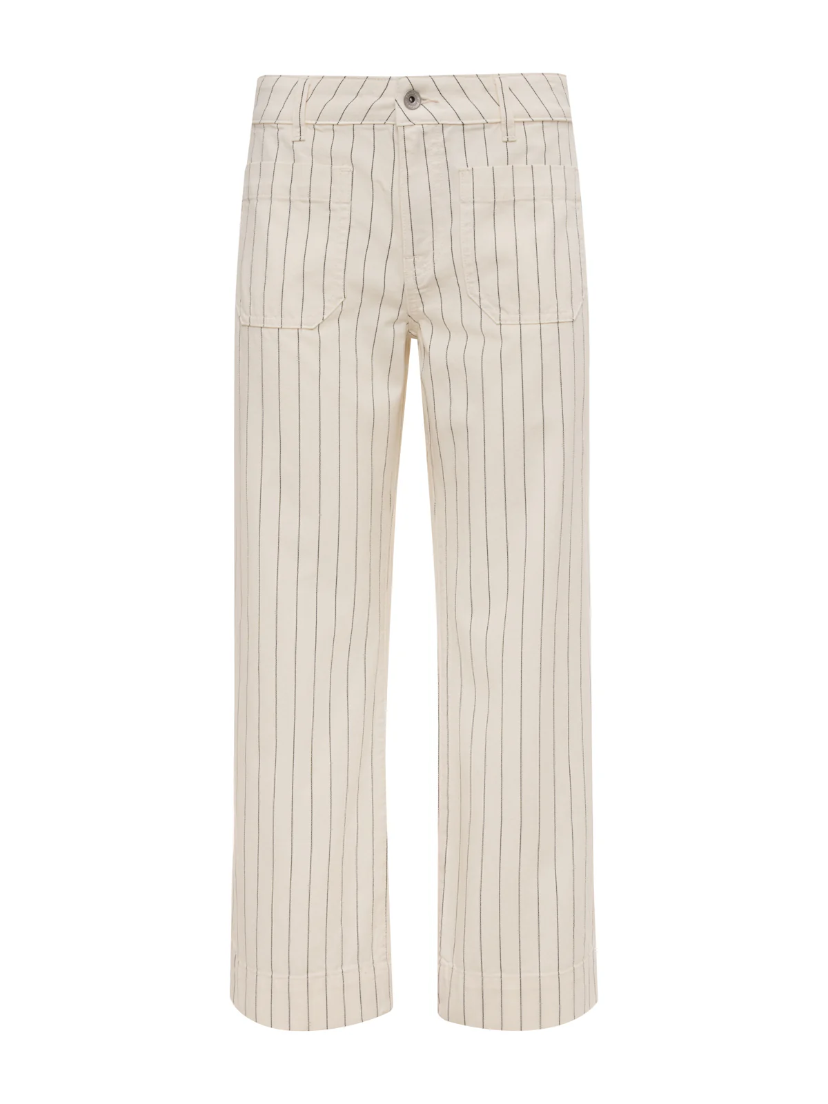The Marine Jean Crop Bleached White Pinstripe Petite Sizing - Image 7