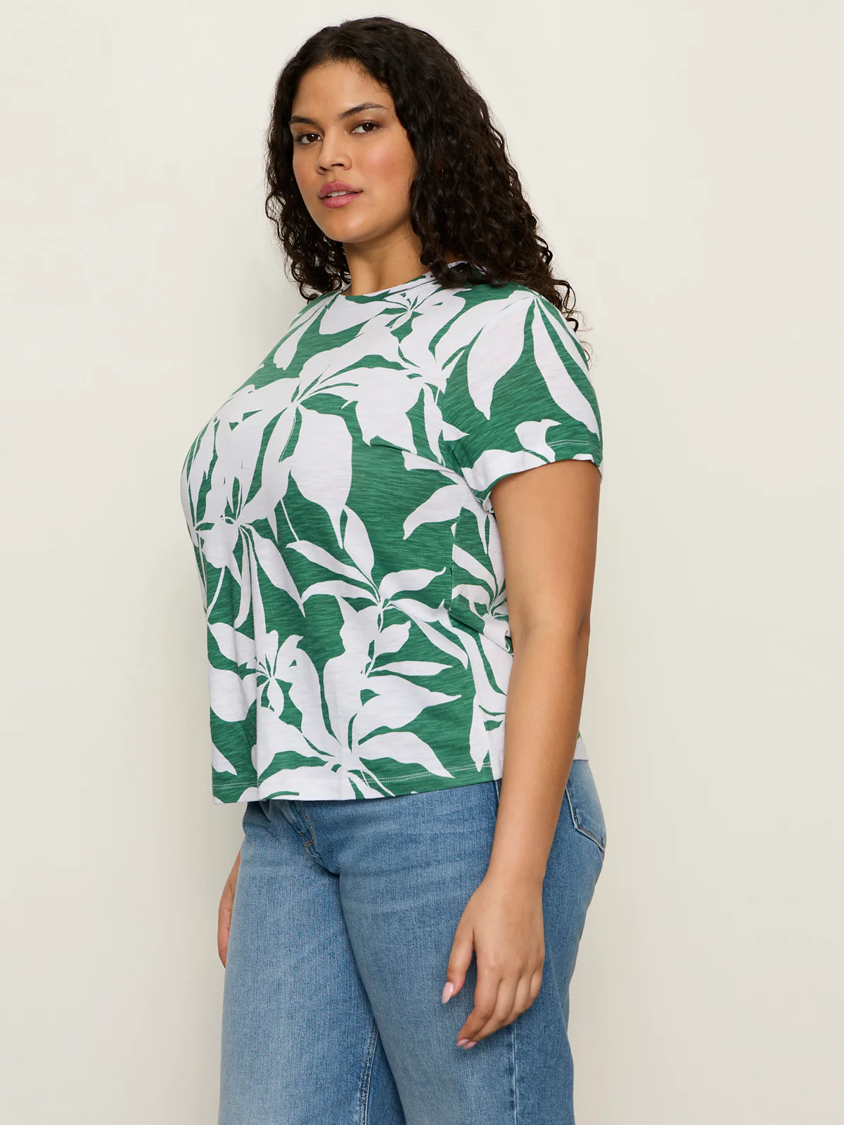 The Perfect Tee Green Inked Impressions Extended Sizing - Image 3