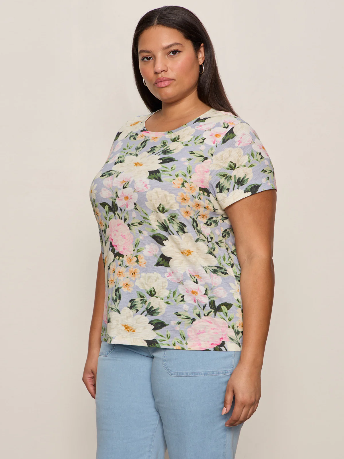 The Perfect Tee Spring Floral Extended Sizing - Image 3