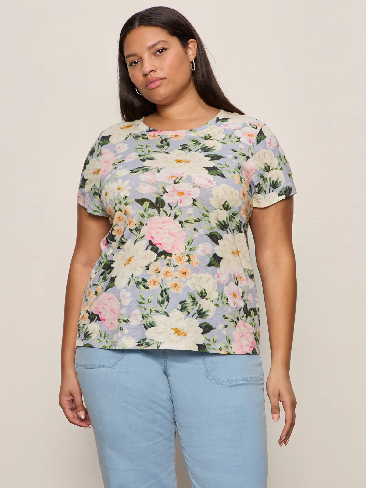 The Perfect Tee Spring Floral Extended Sizing - Image 4