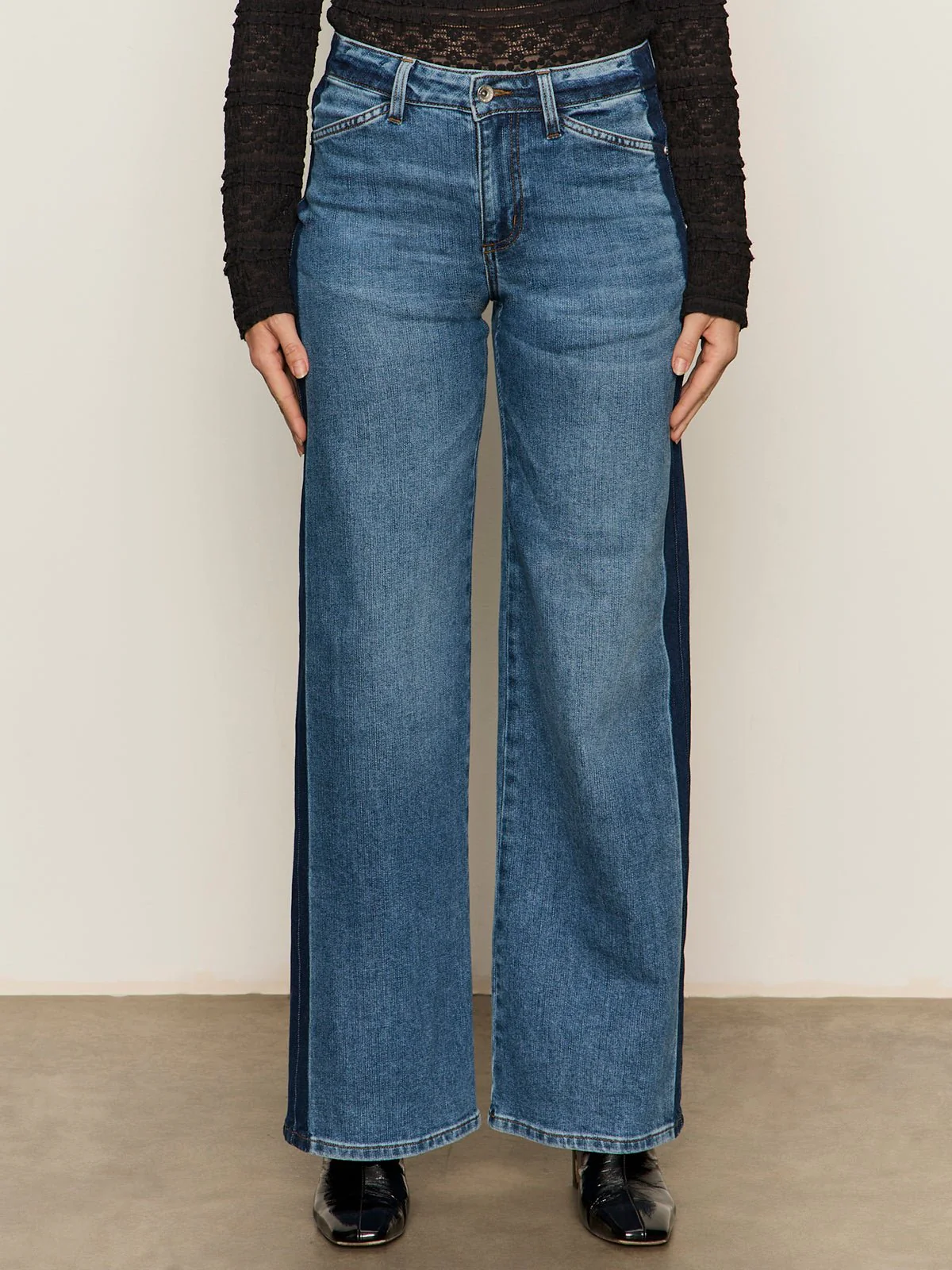Tuxedo Relaxed Straight Jean Flirt - Image 3