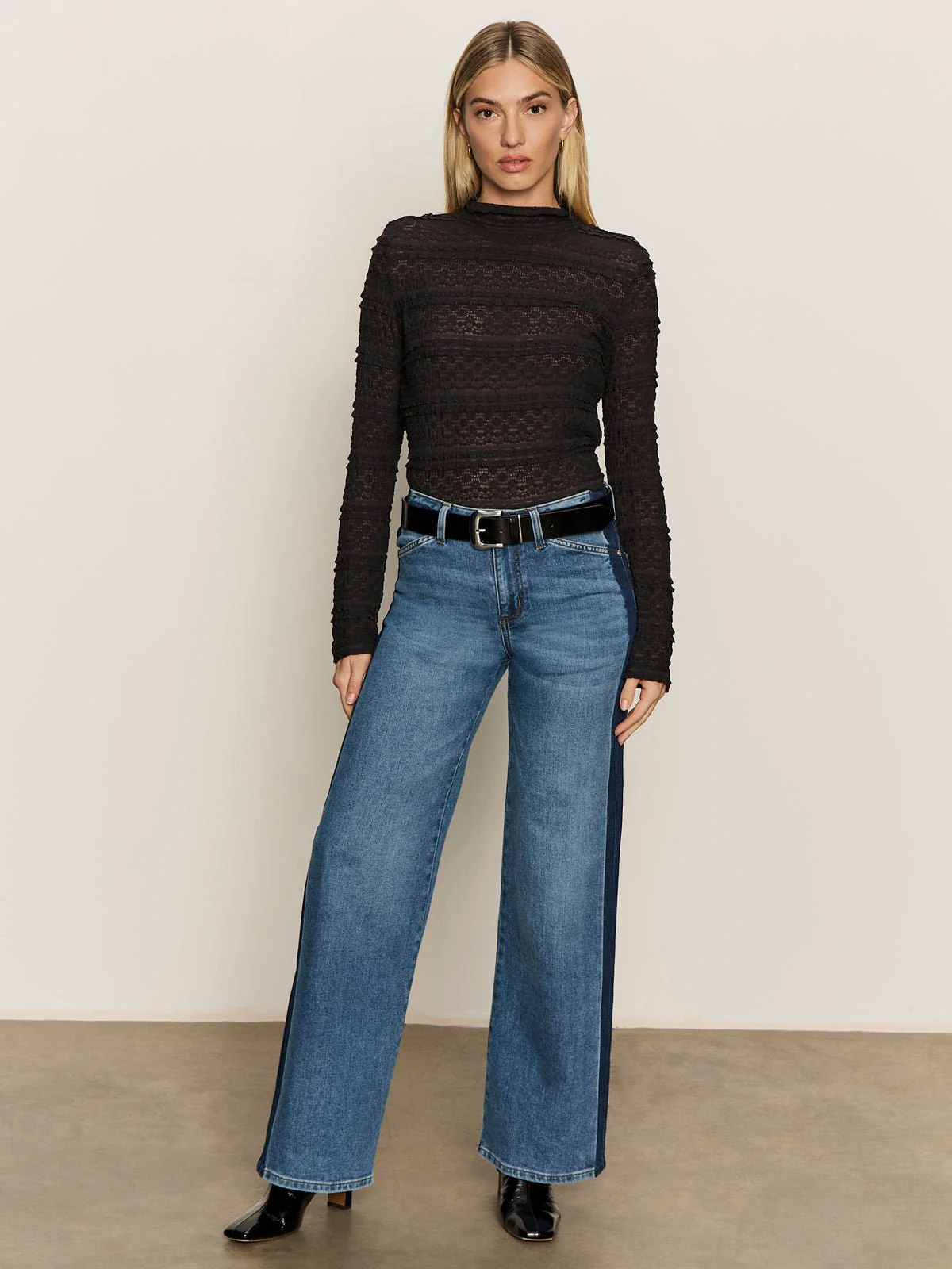 Tuxedo Relaxed Straight Jean Flirt - Image 5
