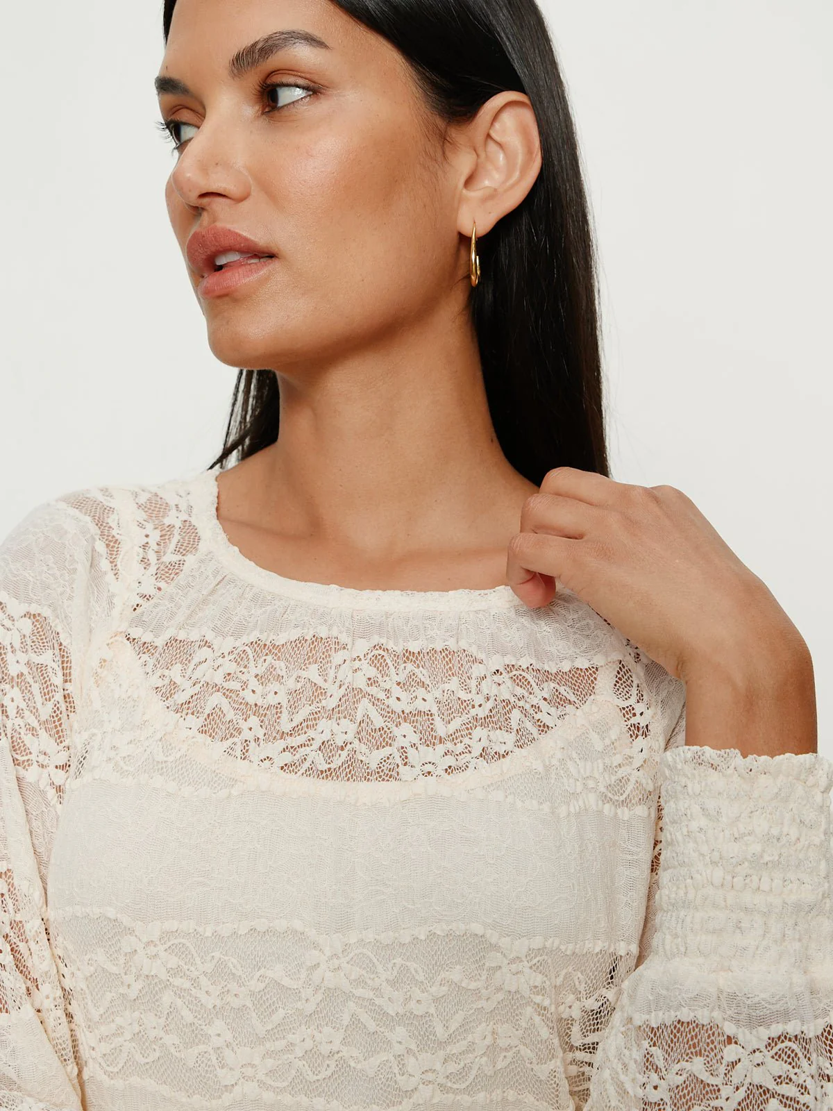 Ultra Femme Raglan Top Vintage Ivory - Image 4