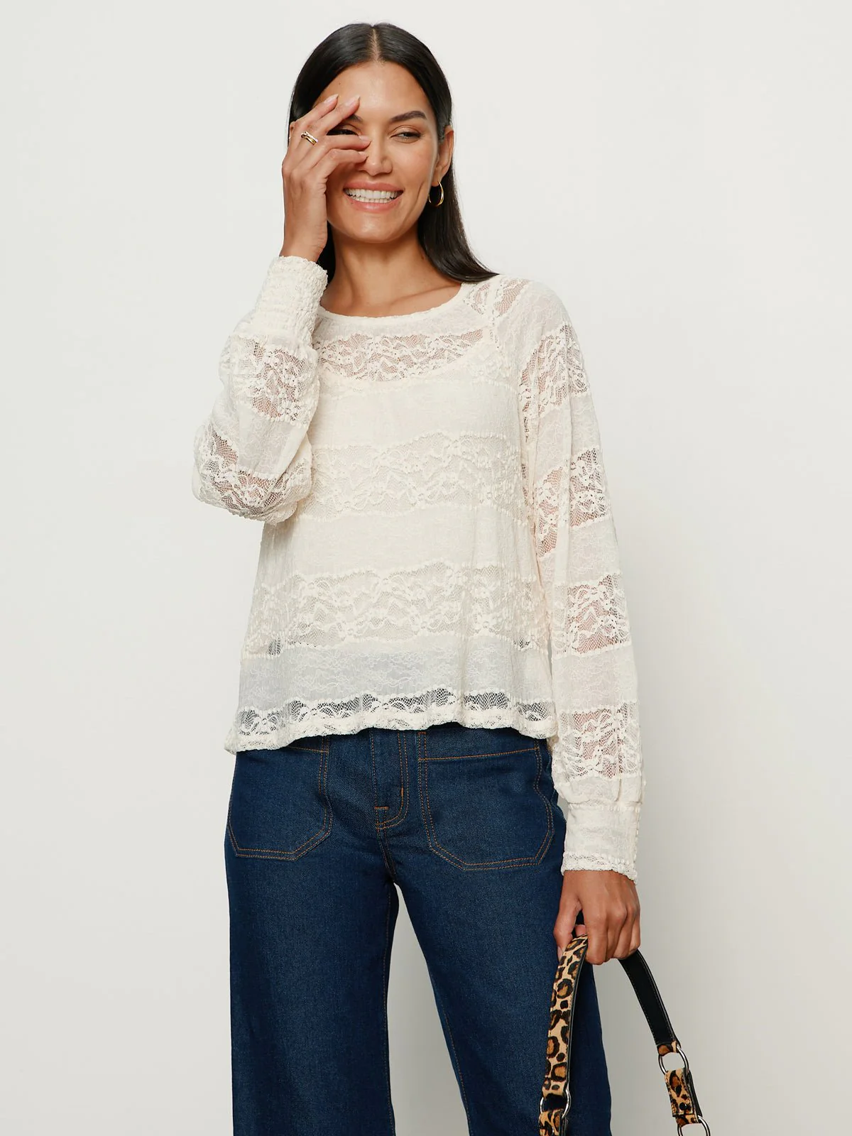 Ultra Femme Raglan Top Vintage Ivory - Image 5