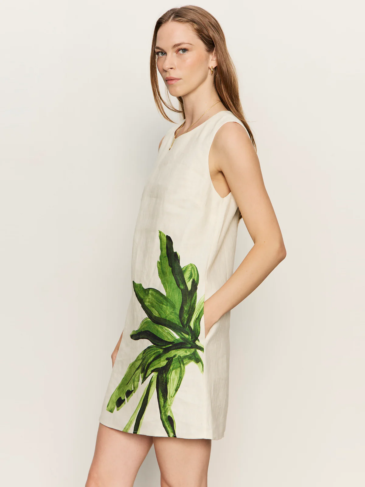 Way To Be Linen Shift Dress Palmetta - Image 4